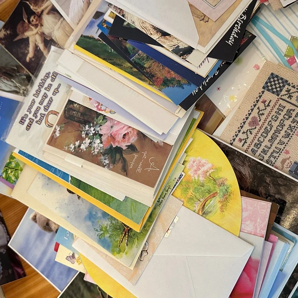 Unbranded Large Greeting Card Lot Mixed Excellent Vintage Nature Animal HBD